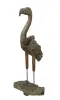  Product image 4 of the product “Flamingo, made from teak root pieces, about 1,11 mtr high-. 2 Parts, metall feet. ”